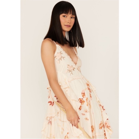 NEW Revolve Free People Audrey Dress Copper Rose Combo Small - Picture 9 of 17